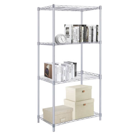 ชั้นวางของ 4 ชั้น INNHOME รุ่น Z4 ขนาด 56 ซม. สีเงิน_6